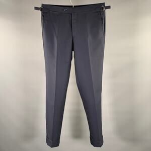 ATELIER MUNRO Size 32 Navy Wool Slim Fit Dress Pants